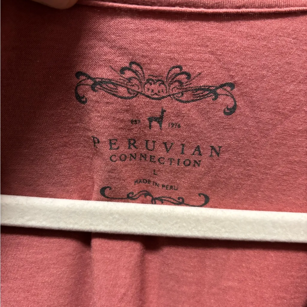 Peruvian Connection Hannah Pima Maxi Dress Size Large - Image 3