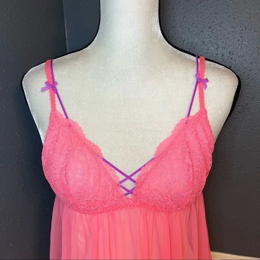 VS Dream Angels Soft Mesh Flyaway Babydoll Teddy/Nightie - Image 4