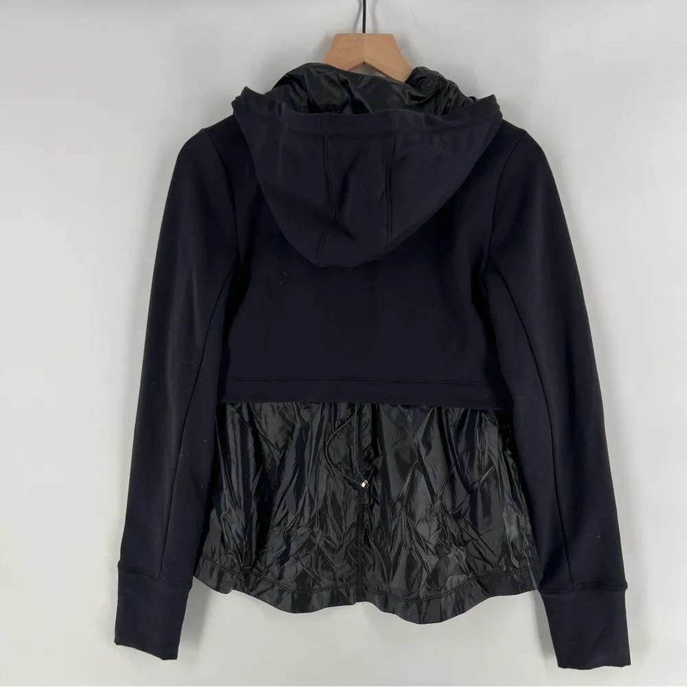 Athleta Windy Point Hoodie Full Zip Front Layered Athleisure‎ - Image 2