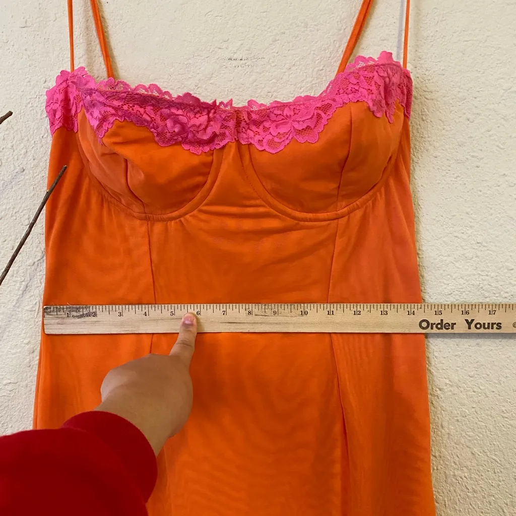 HOUSE OF CB 'Aiza' Flame Orange Maxi Dress NWOT size‎ XL - Image 9