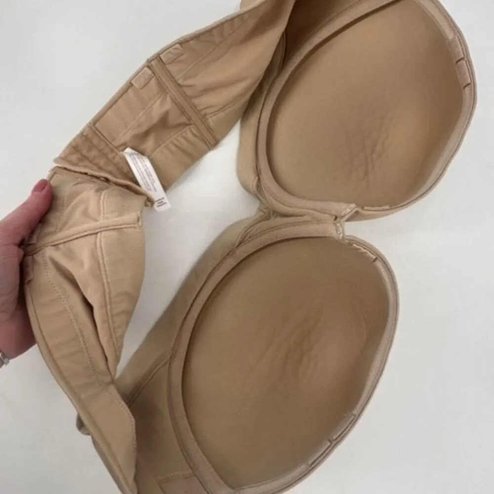 Cacique Comfort Bliss Lightly Lined Multi-Way Strapless Bra Nude Tan Size 46C - Image 13