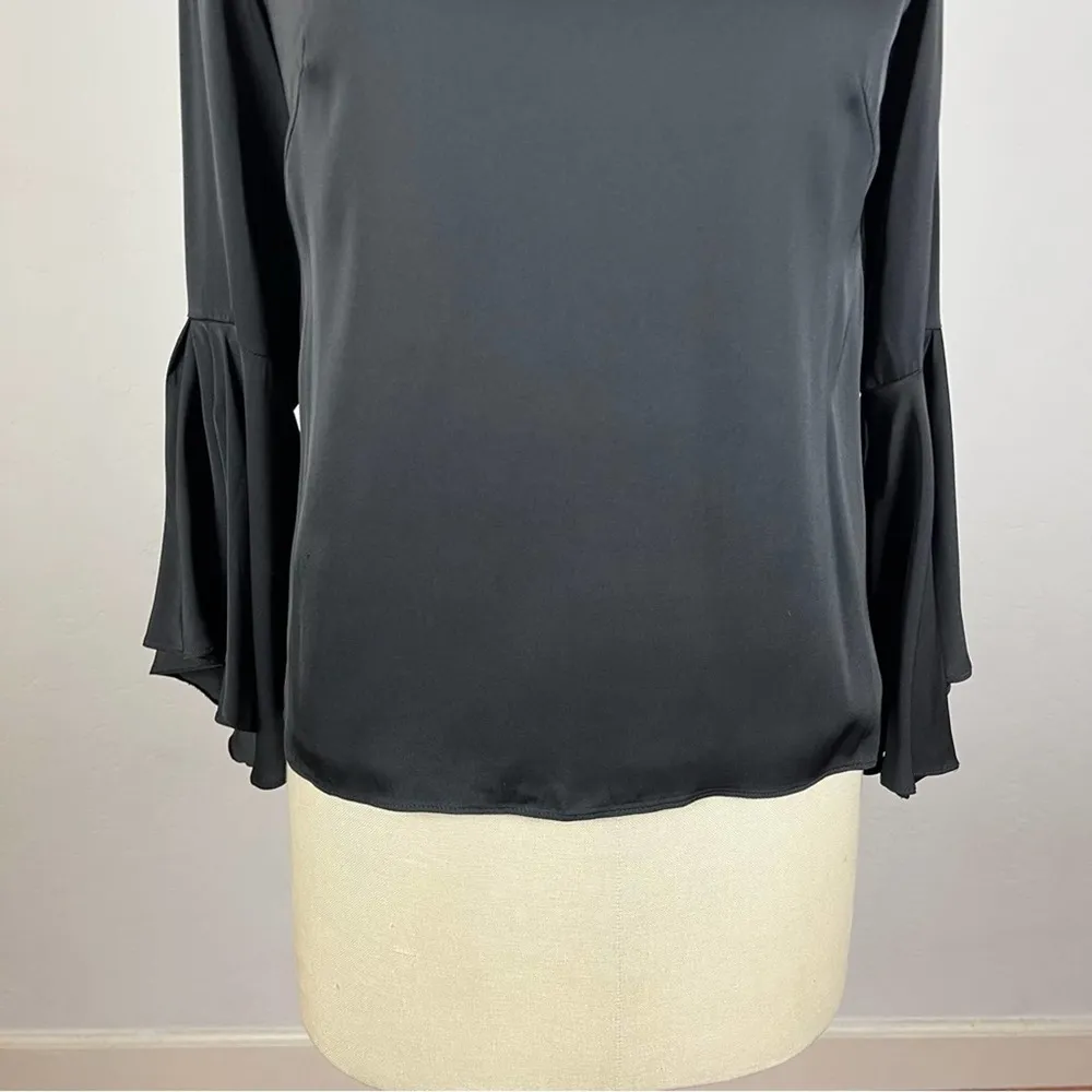 Milly Black Stain Bell Sleeve Blouse - Image 4