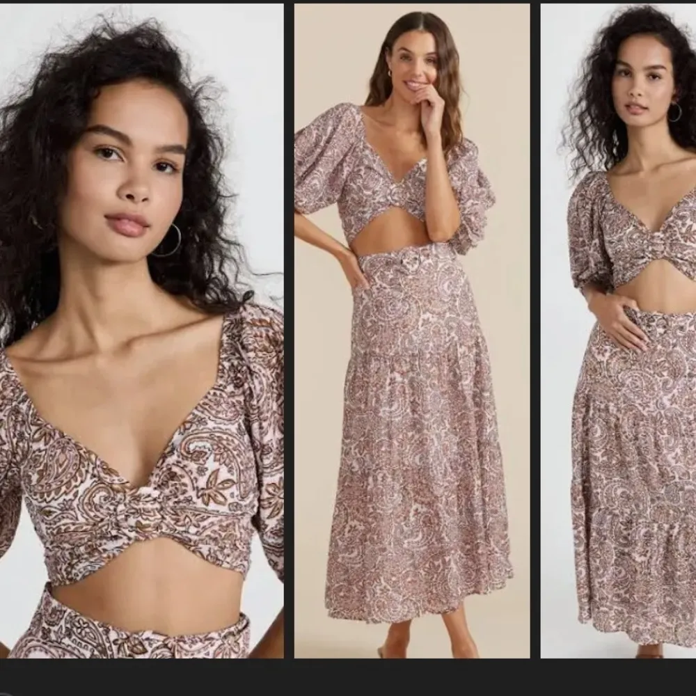 Revolve x Mink Pink Jedda Crop Blouse in Paisley, New with Tags - Image 2