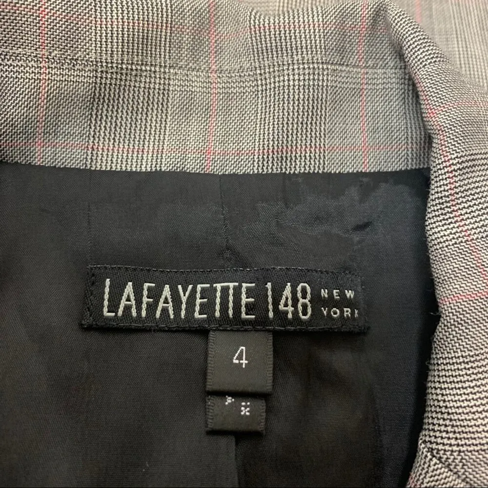 Lafayette 148 houndstooth check wool blazer - Image 3