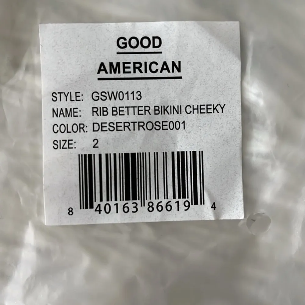 New Good American Ribbed Better bikini top in desertrose001 size Medium - Image 5