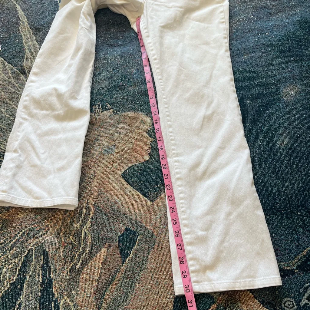 Lauren Jeans Co Ralph Lauren White Straight Leg Y2K Jeans Size 6 Low Rise Preppy - Image 12