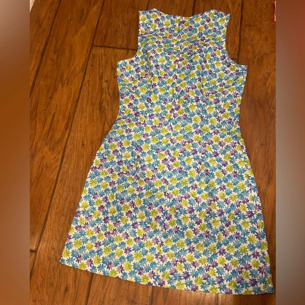 Vintage Vibrant Floral Mini Dress - Image 3