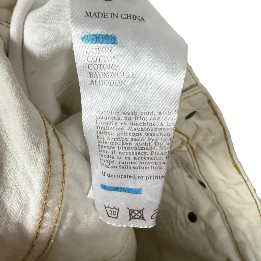 Ksubi Women’s Hi And Hawt Distressed Cutoff Denim Shorts White Size 28 - Image 9