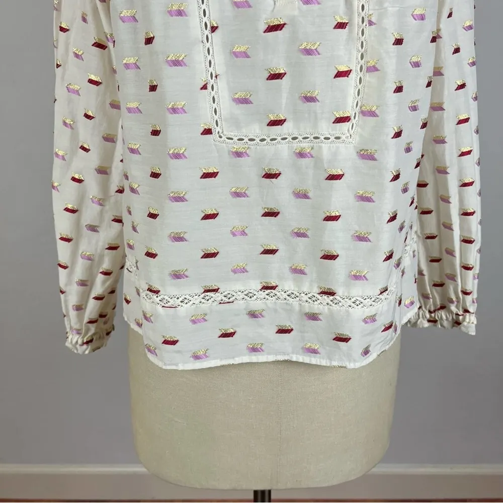 J. Crew Point Sur Ruffle Popover Blouse - Image 5