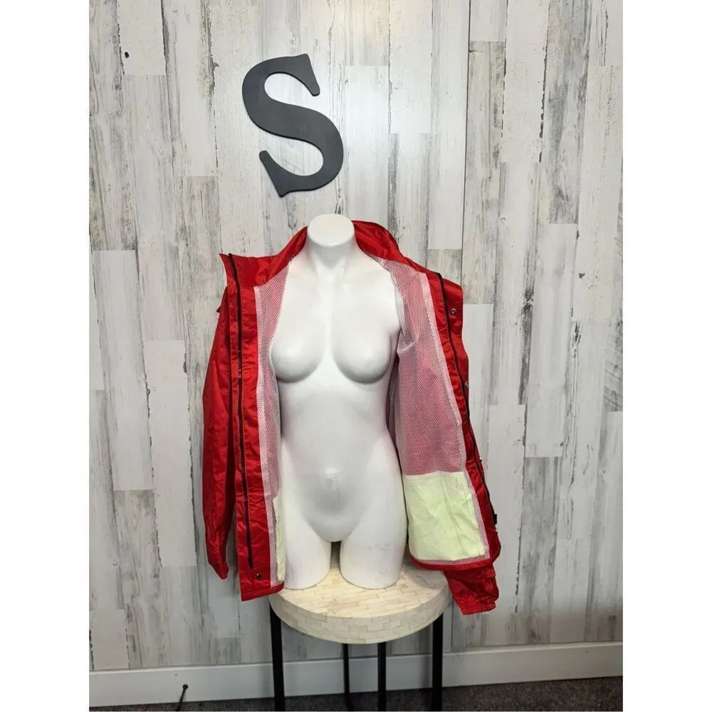 Red rain jacket size small - Image 5