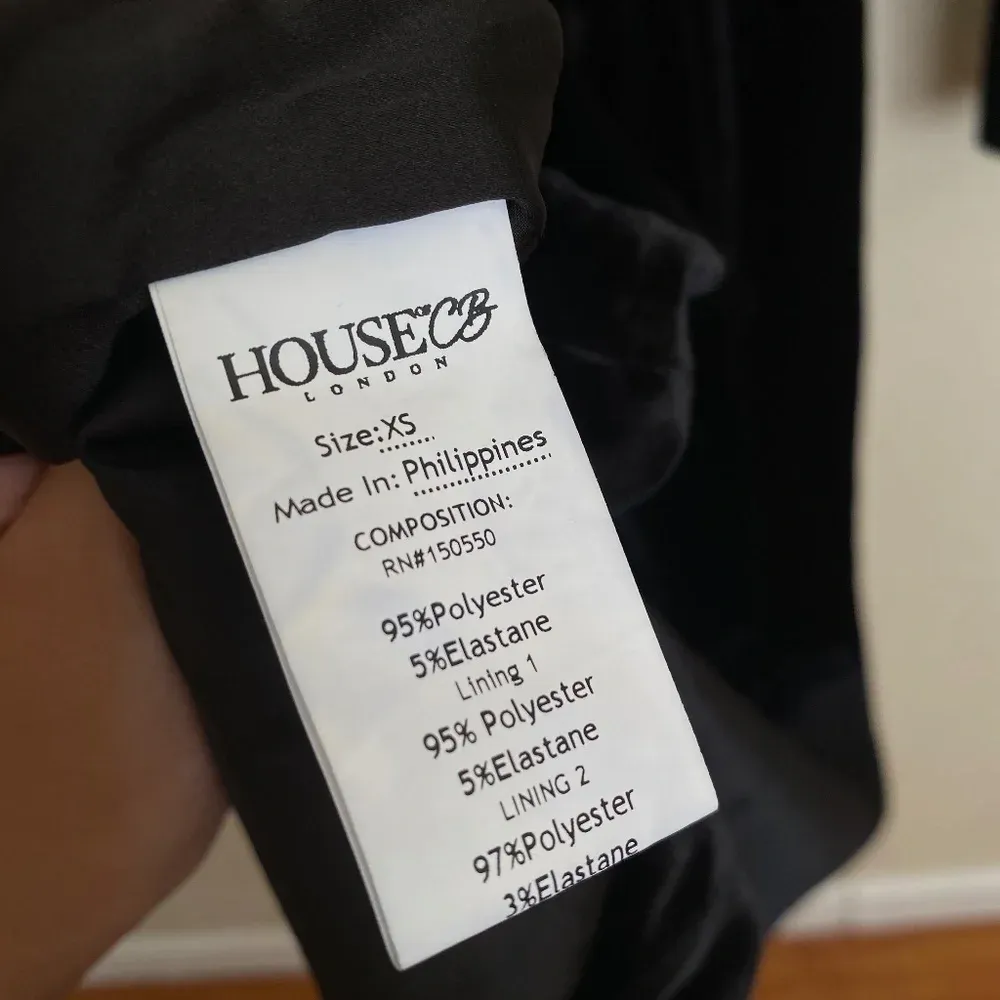 House of CB the Charlotte Plunge Maxi black Dress‎ Size XS NWOT - Image 15