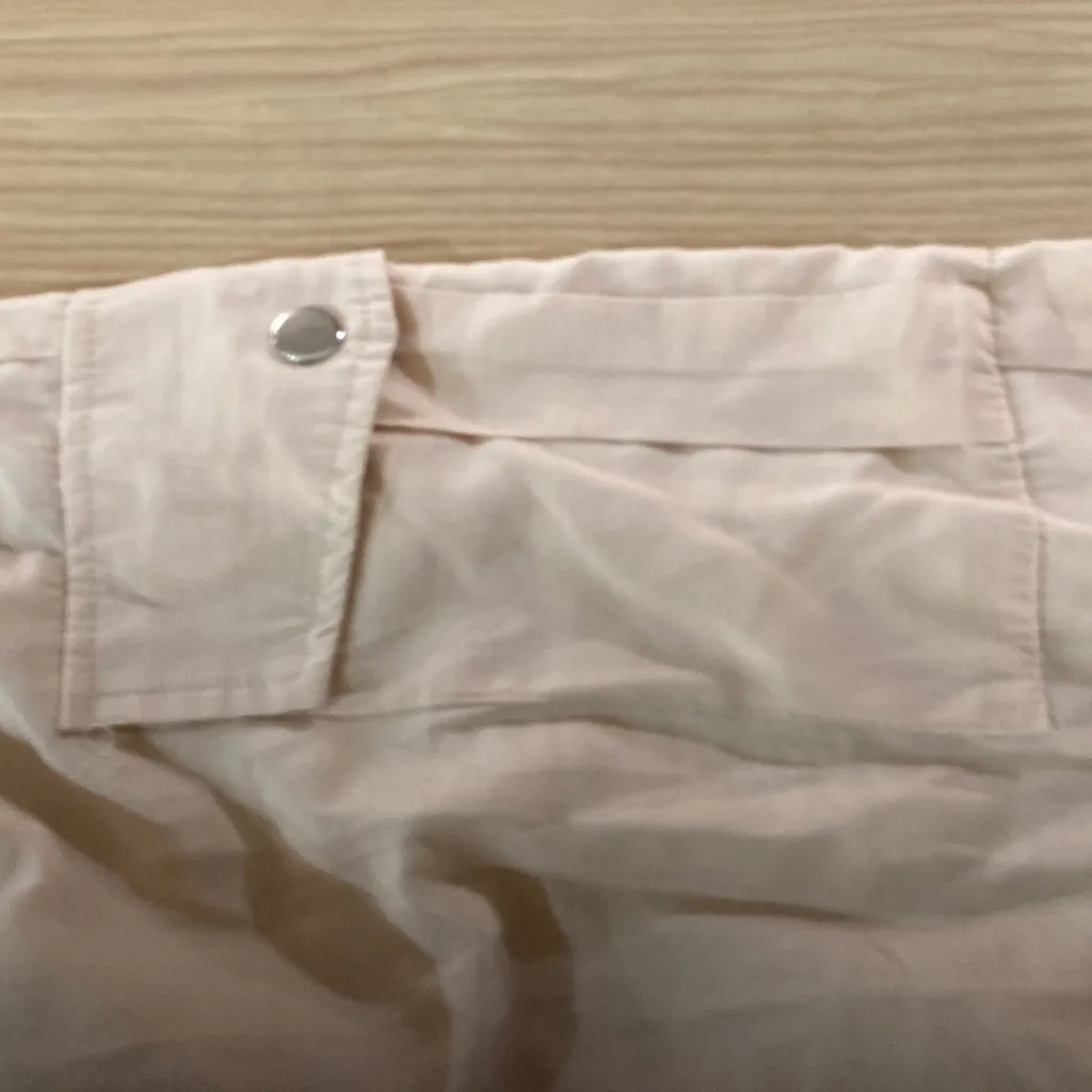 Princess Polly  Tan Jogger Style Pants US Size 2 Cargo Pockets Elastic Waist - Image 2