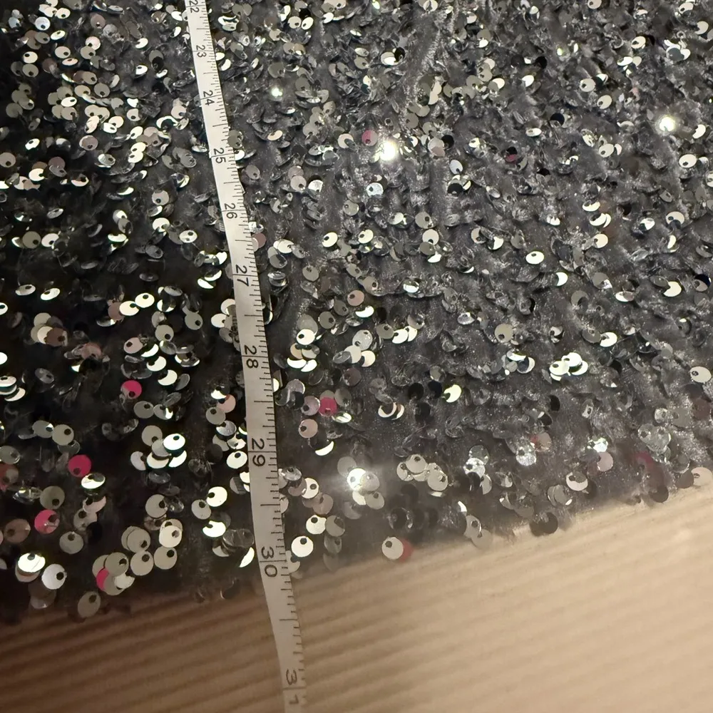 Forever 21 Silver Sequin Mini Dress - Image 5