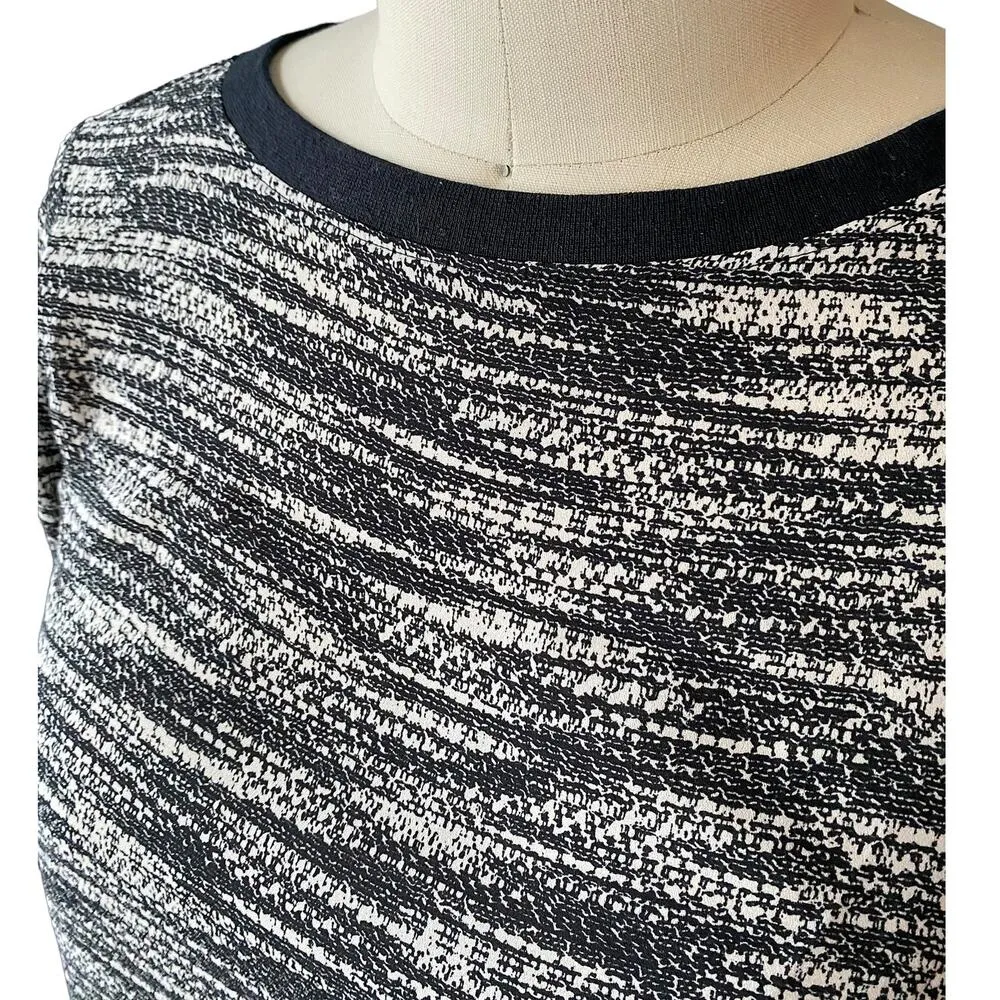 Beautiful Abstract LOU & GREY Black & White Long Sleeve Blouse ~ NWOT Women's XS - Image 5