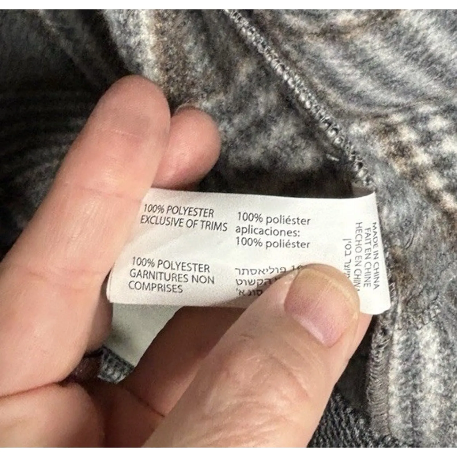 Plaid Shacket White Black Blue Brown Size Medium Black Tape Pockets Flannel - Image 12