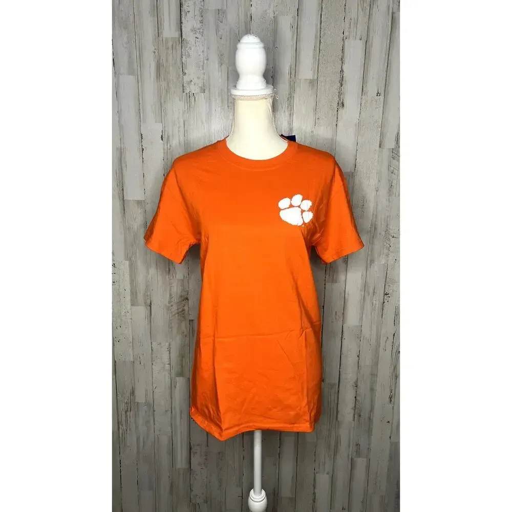 NWT Clemson Tigers Orange Scenic Back‎ Design Unisex Short Sleeve T-Shirt - Image 3