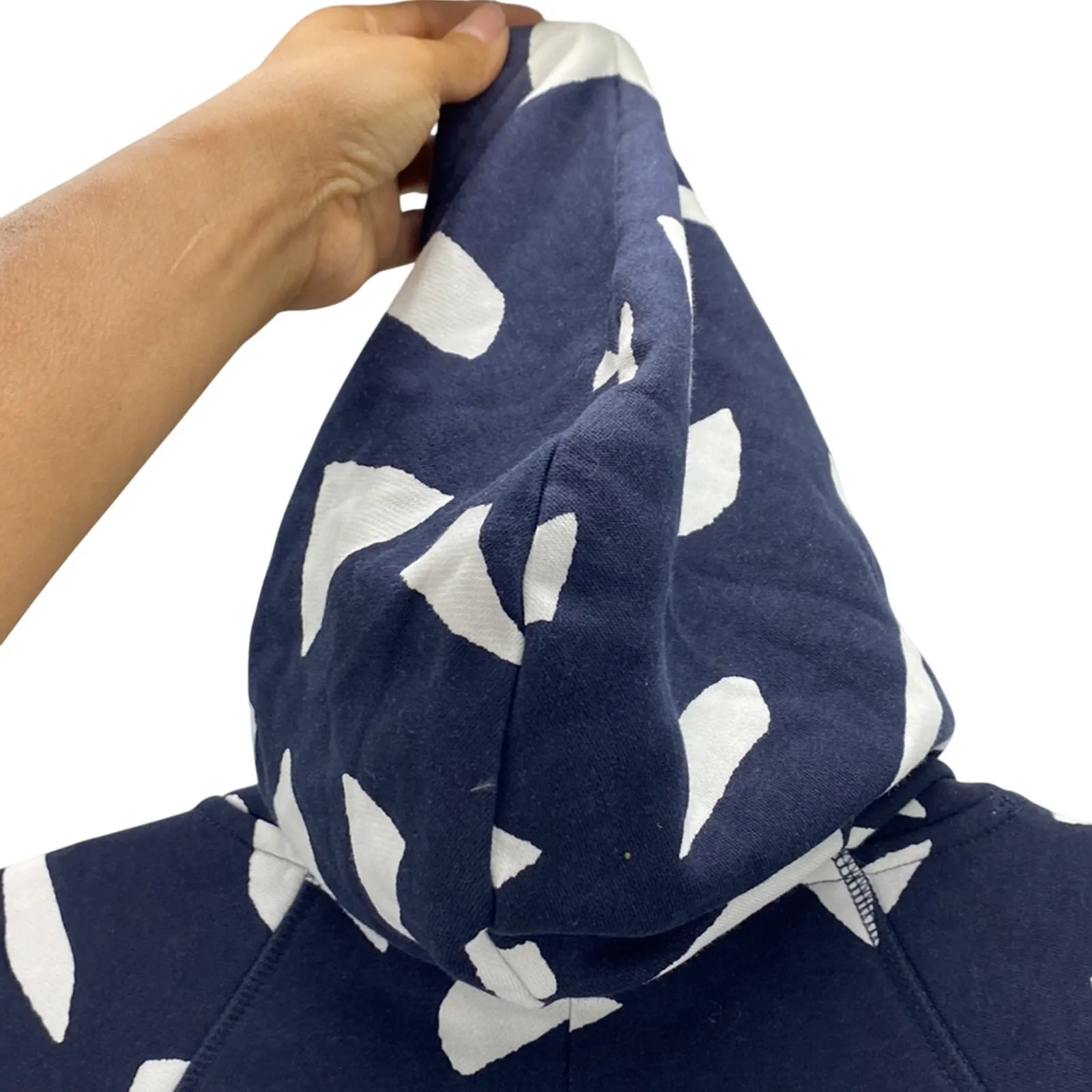 Sweaty Betty Revive Cropped Hoodie oversized boxy blue athleisure size10 - Image 5