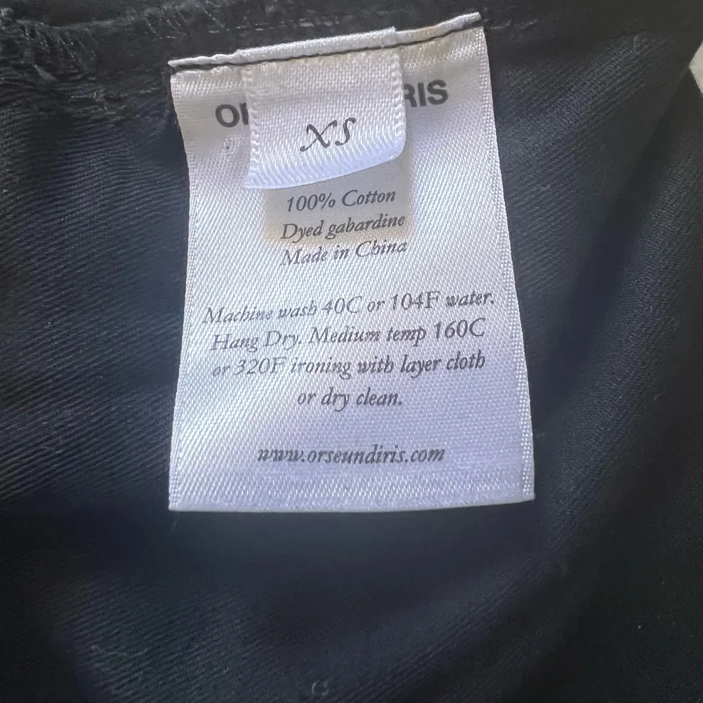 Orseund Iris Work Wear Belted Jumpsuit In Black Overalls Size XS Kylie - Image 16