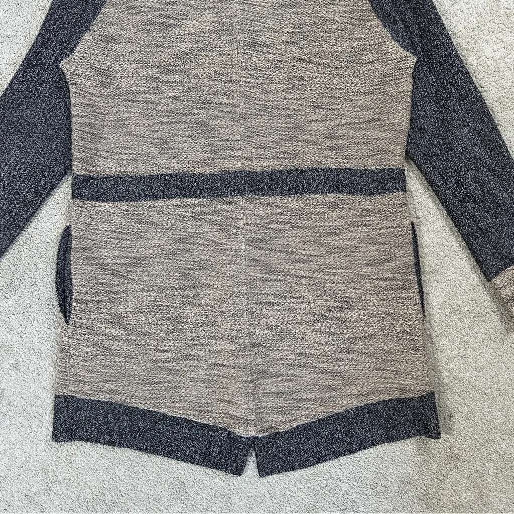 Anthropologie Dolan Women’s Zip Up Long Knit Sweater Jacket Drawstring Size M Brown Size M - Image 9