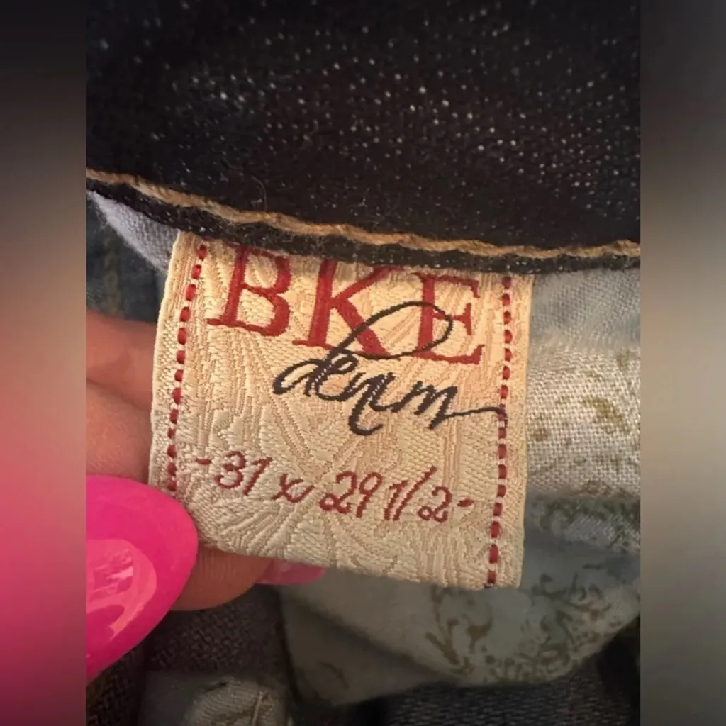 BKE Kate Dark Blue Flare Jeans EUC 31x29.5 - Image 6