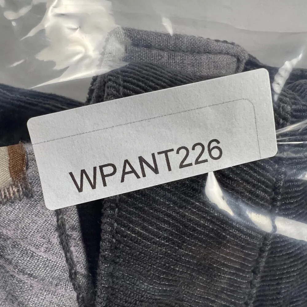 Paige Laurel Canyon Charcoal Gray Low Rise Flare Corduroy Jeans Pants Size 30 - Image 11