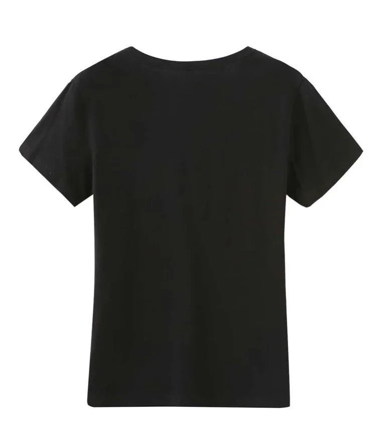 SheIn Black Cow T-Shirt - Image 2