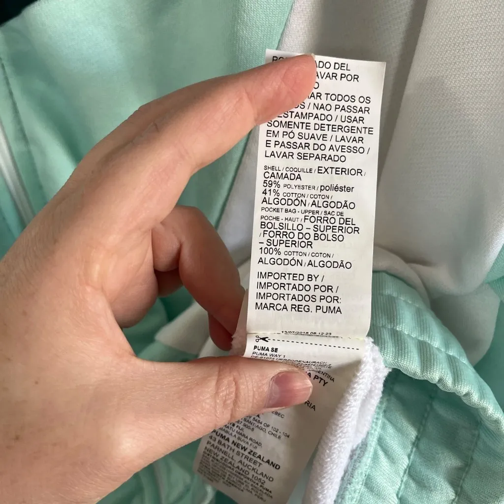 Puma Womens Sporty XTG Color Black Zip Up Track Jacket XL - Image 9