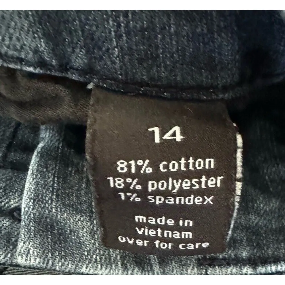 The Limited Jean Shorts Tailored Short Womens Size 14 Medium Wash Spandex Denim - Image 4