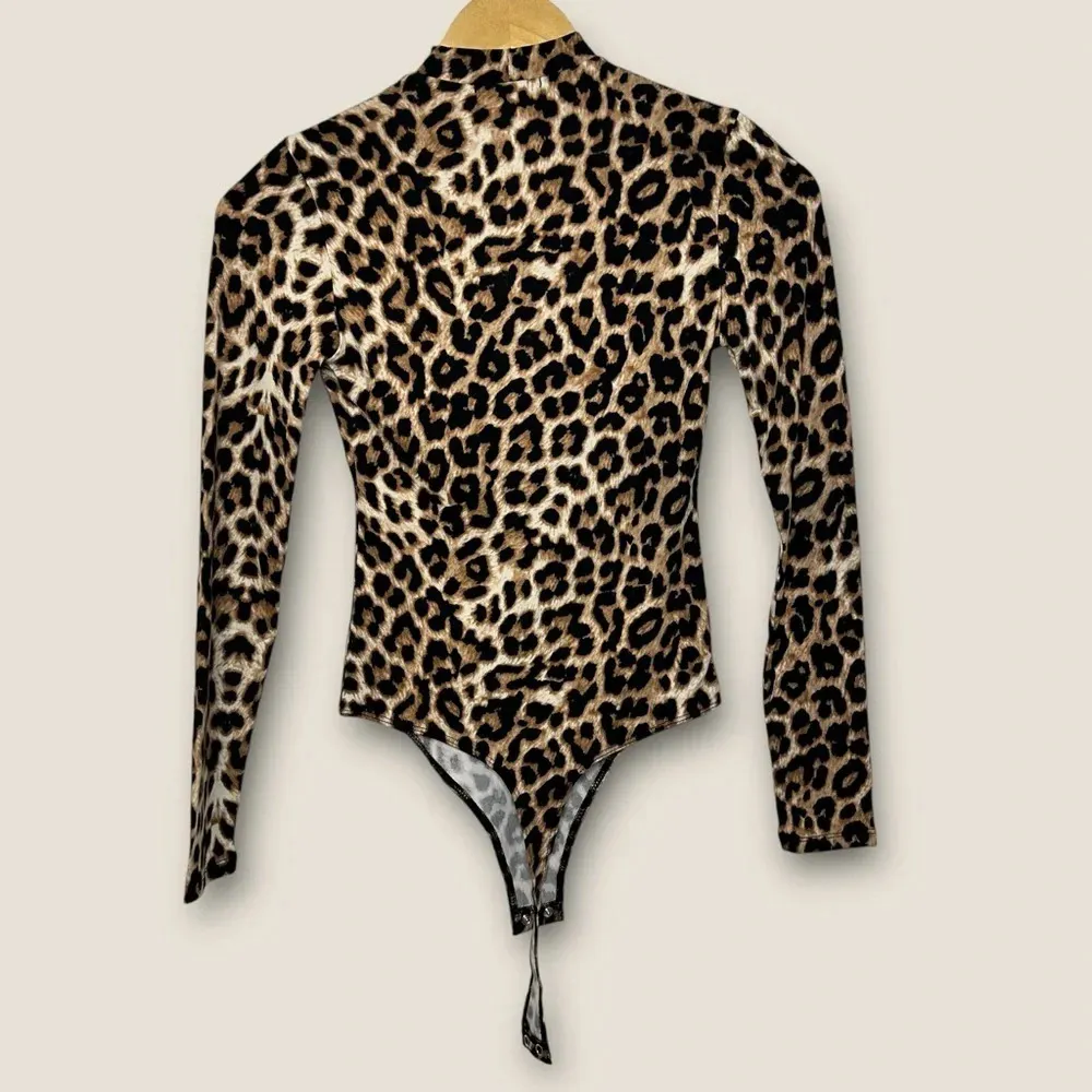 Leopard Print Bodysuit | Size S | New With Tags Yellow - Image 3
