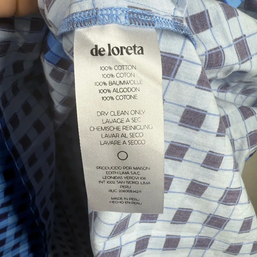 NWT De Loreta Check Prep Midi Dress Size Large - Image 11