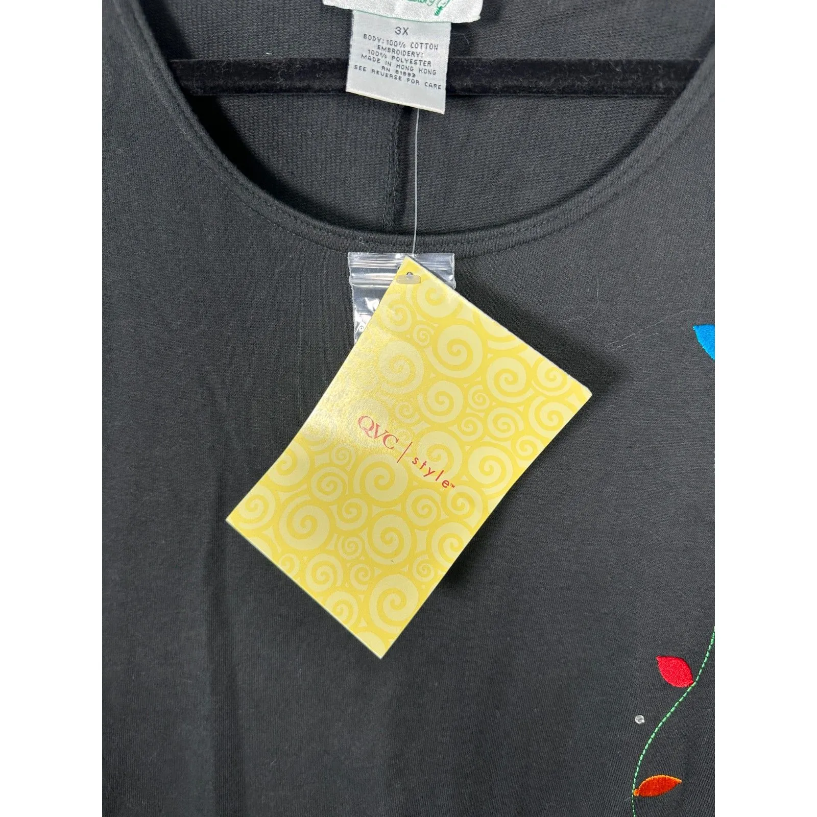 The Quacker Factory Vintage Winter Snowman Cotton Shift Shirt Dress Black 3X NEW - Image 2