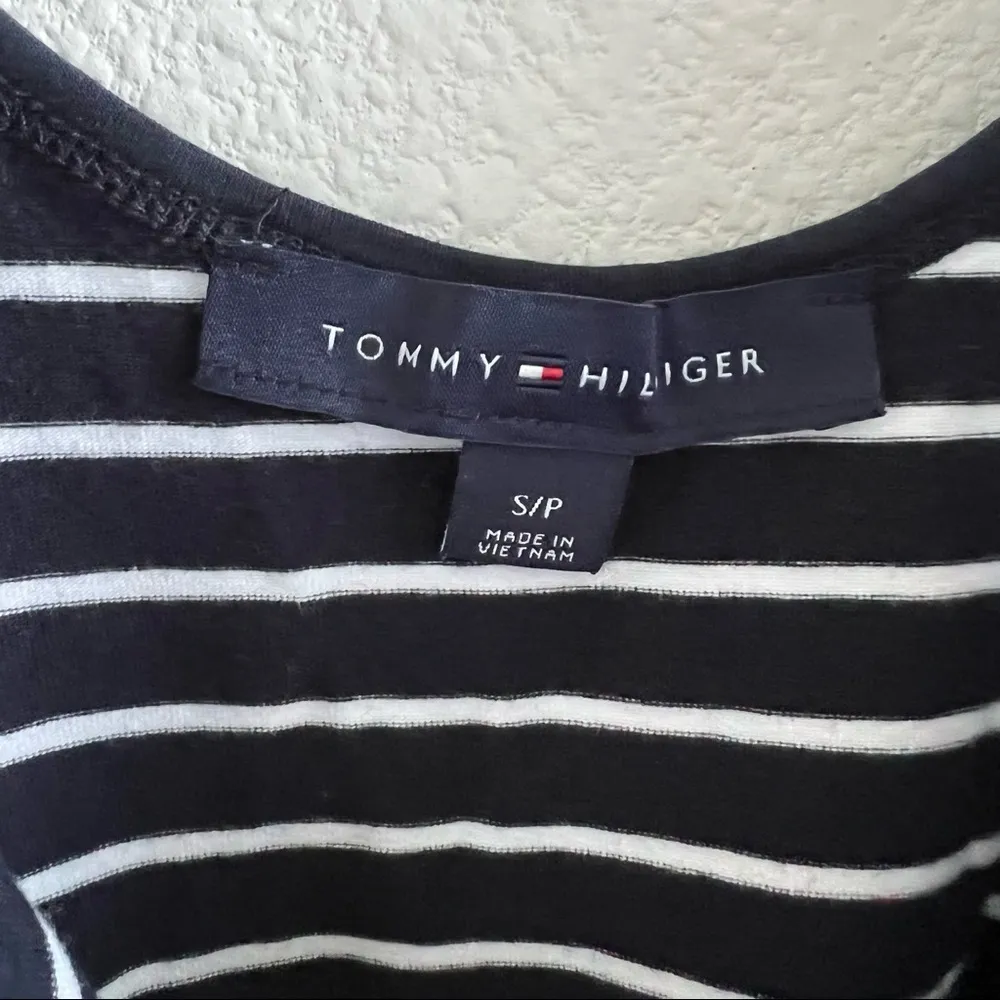 Tommy Hilfiger Striped Romper Shorts Playsuit Casual Nautical Small - Image 3