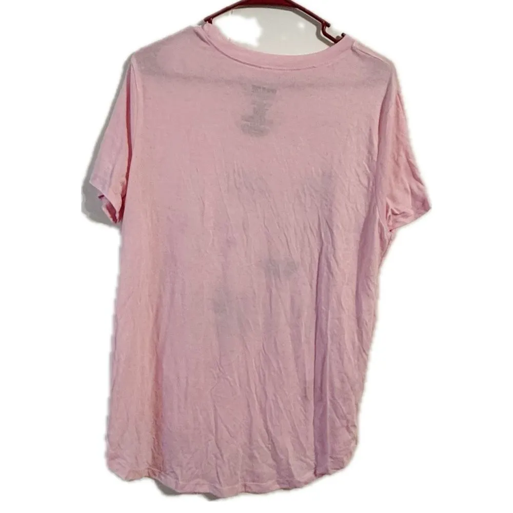 Pink Graphic Short Sleeve‎ Relaxed Tee Size undefined - Image 2