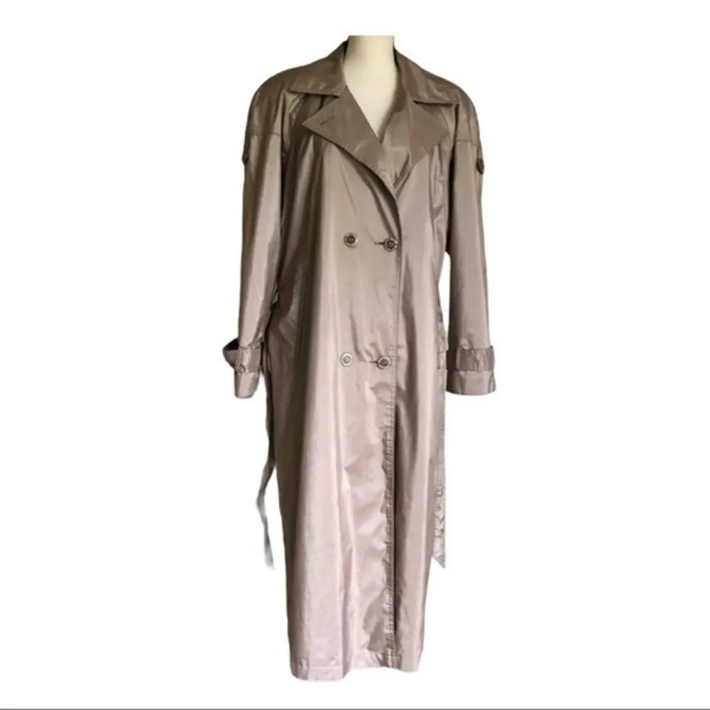Vintage Otello Pelle Lightweight Trench Co… Tan Size undefined - Image 8