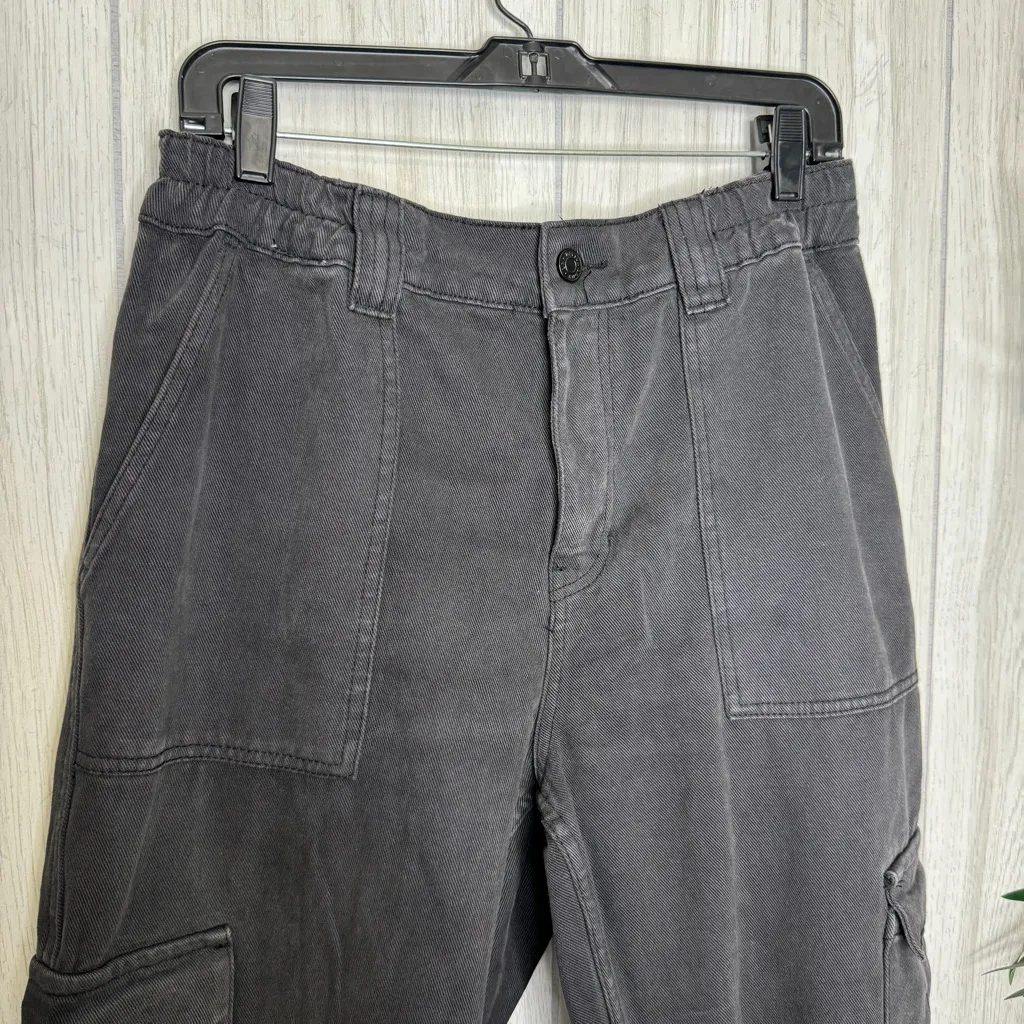 PacSun Black '90s Boyfriend Cargo Utility Cotton Jogger Pants size L Large - Image 4