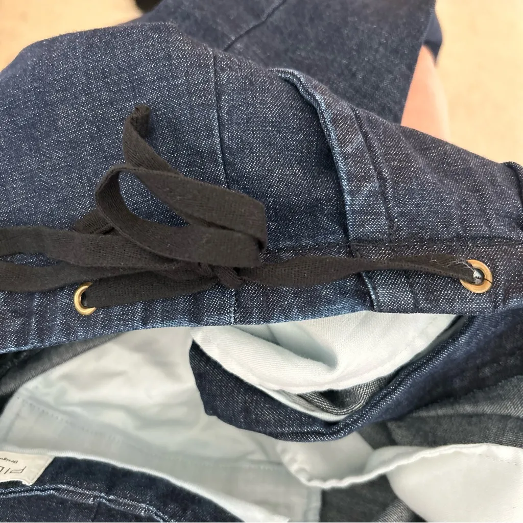 Anthropologie Pilcro Mid Rise Pull On Parachute Jogger Jeans Rinse Wash Size 32 - Image 13