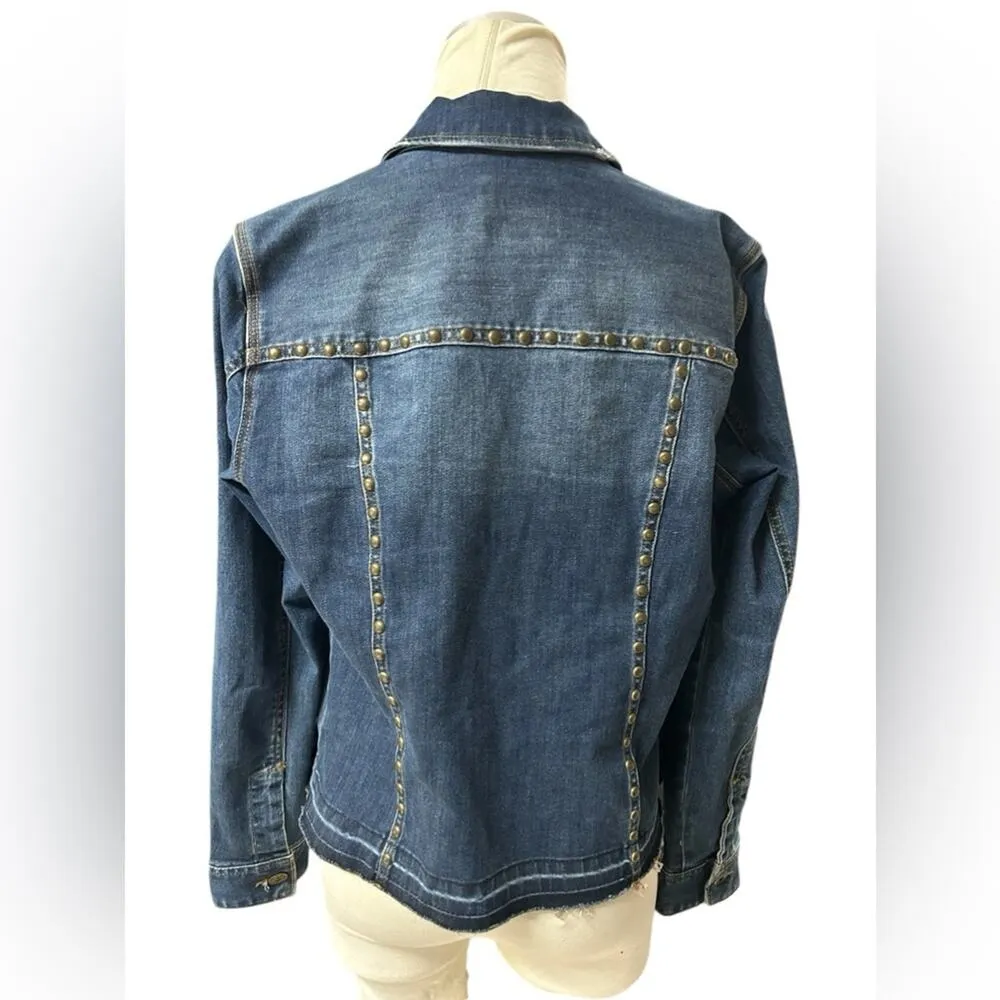 Liverpool studded denim jacket size Small - Image 5