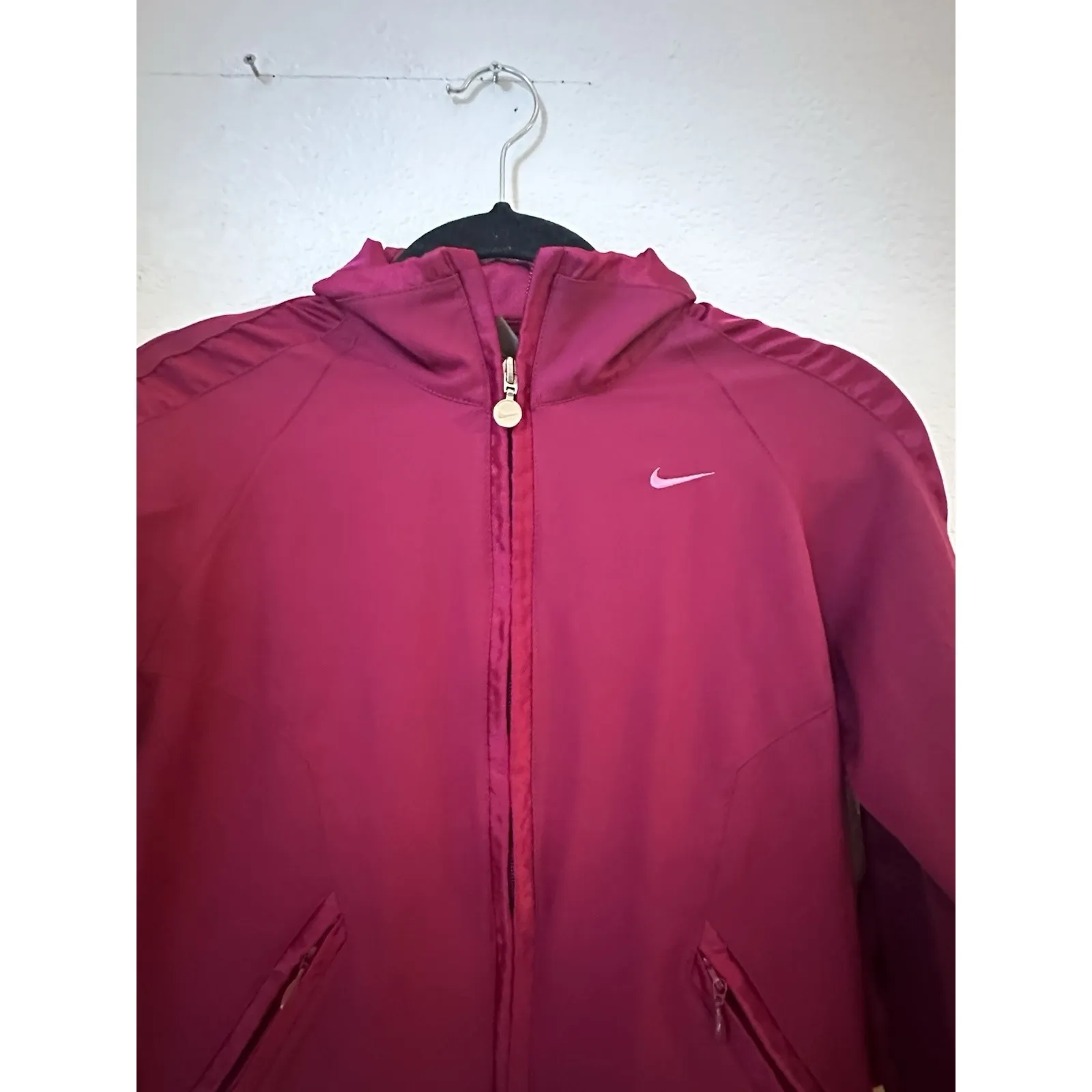 Nike Women's Running‎ Jacket Dri Fit Small Rose Pink - Image 7