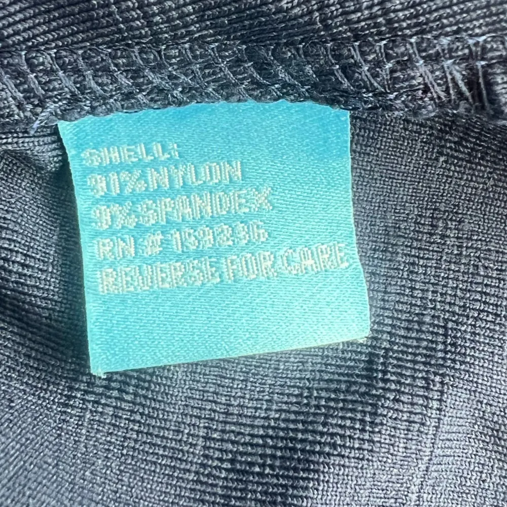 J McLaughlin Swing Dress Blue Jacquard Mini Knot Short Sleeve Stretch Pockets S - Image 6