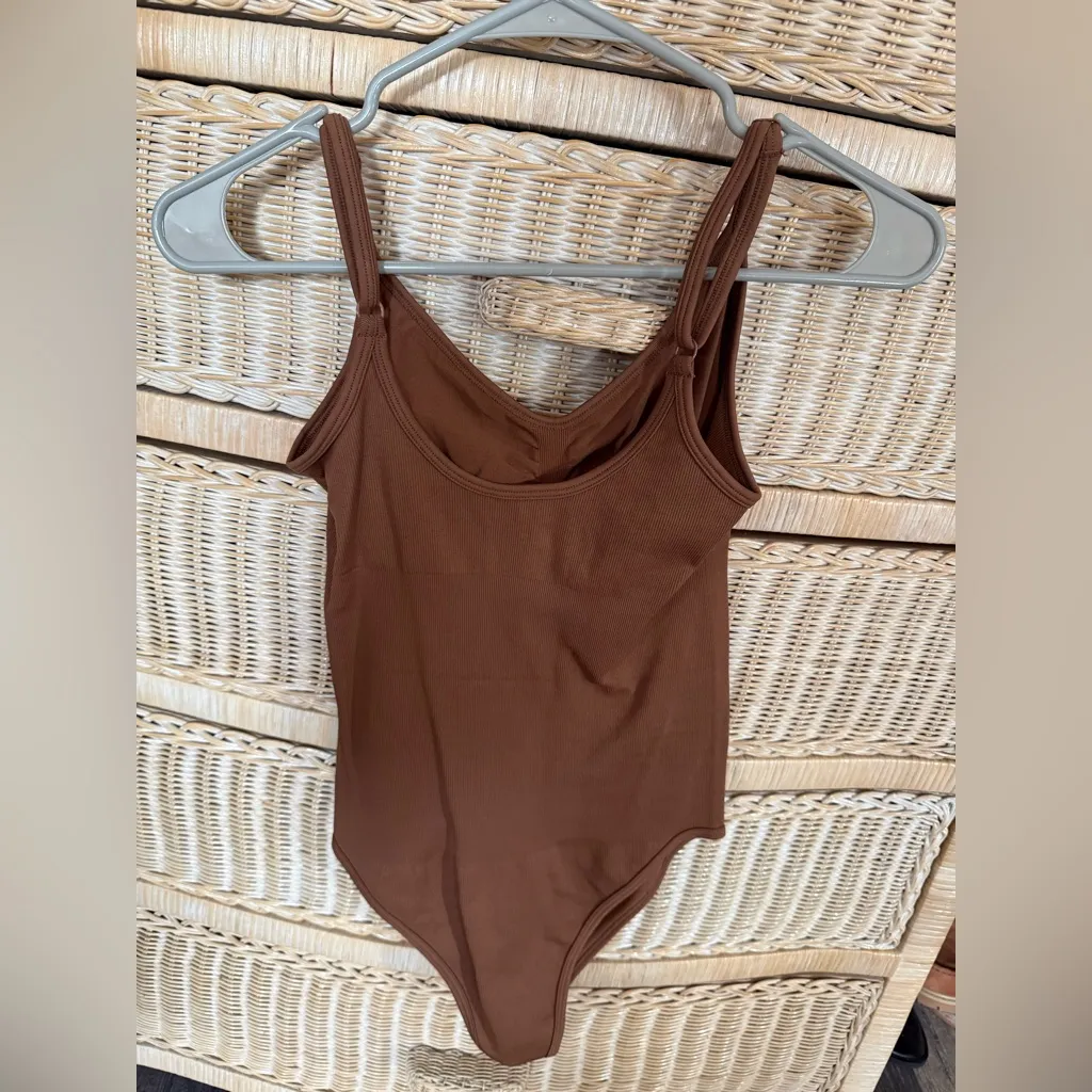 Brown Compression Bodysuit Size M - Image 5
