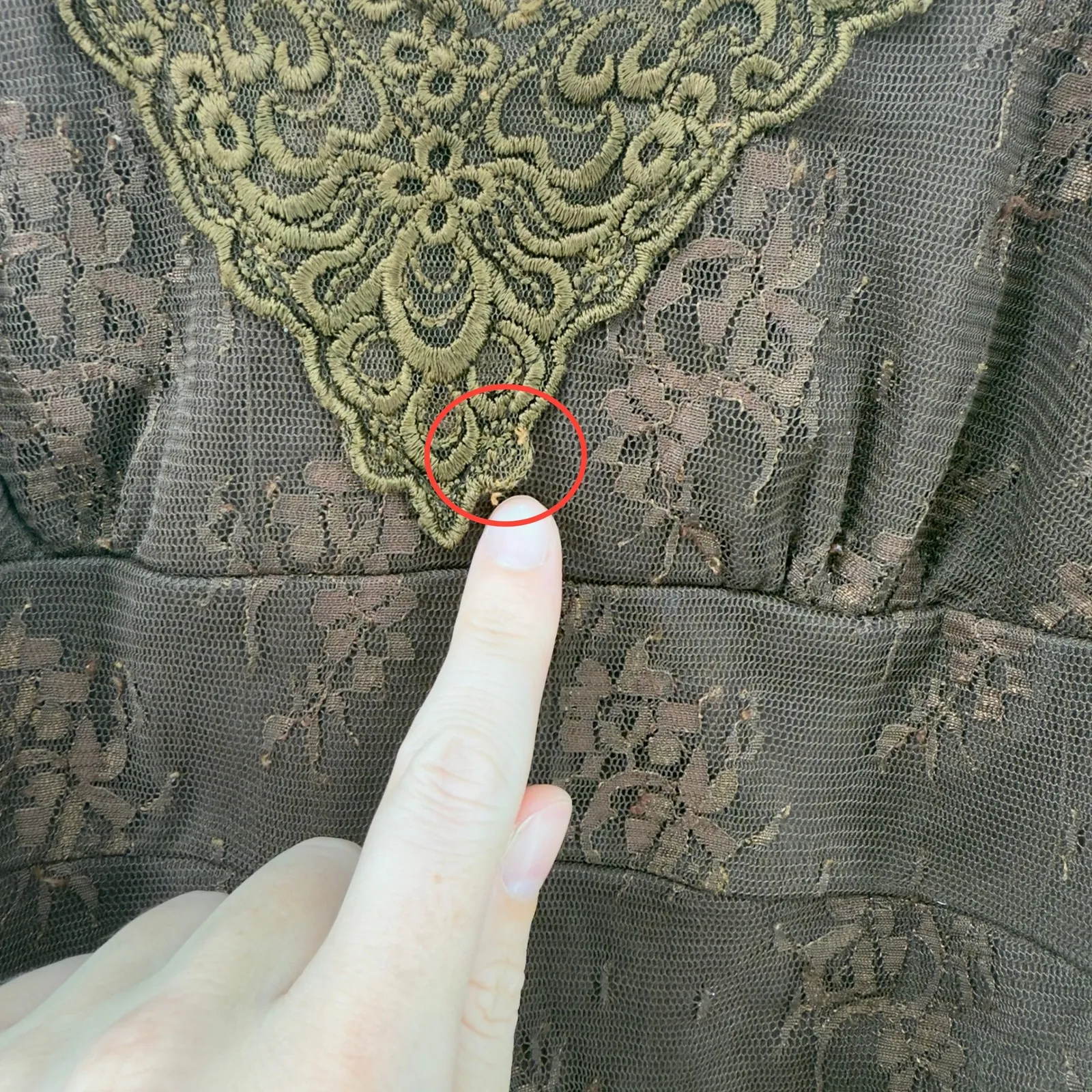 Vintage Y2K Xhilaration Lace V-Neck Spaghetti Strap Cami Brown Women M Lace Trim - Image 3