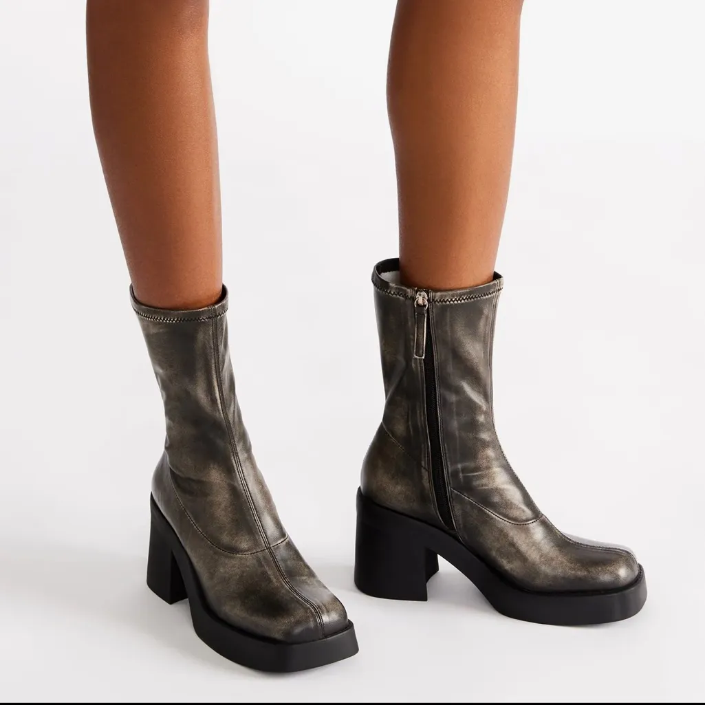 🆕 Steve Madden Klayton Gray Ankle Boots Size 9.5 M - Image 8