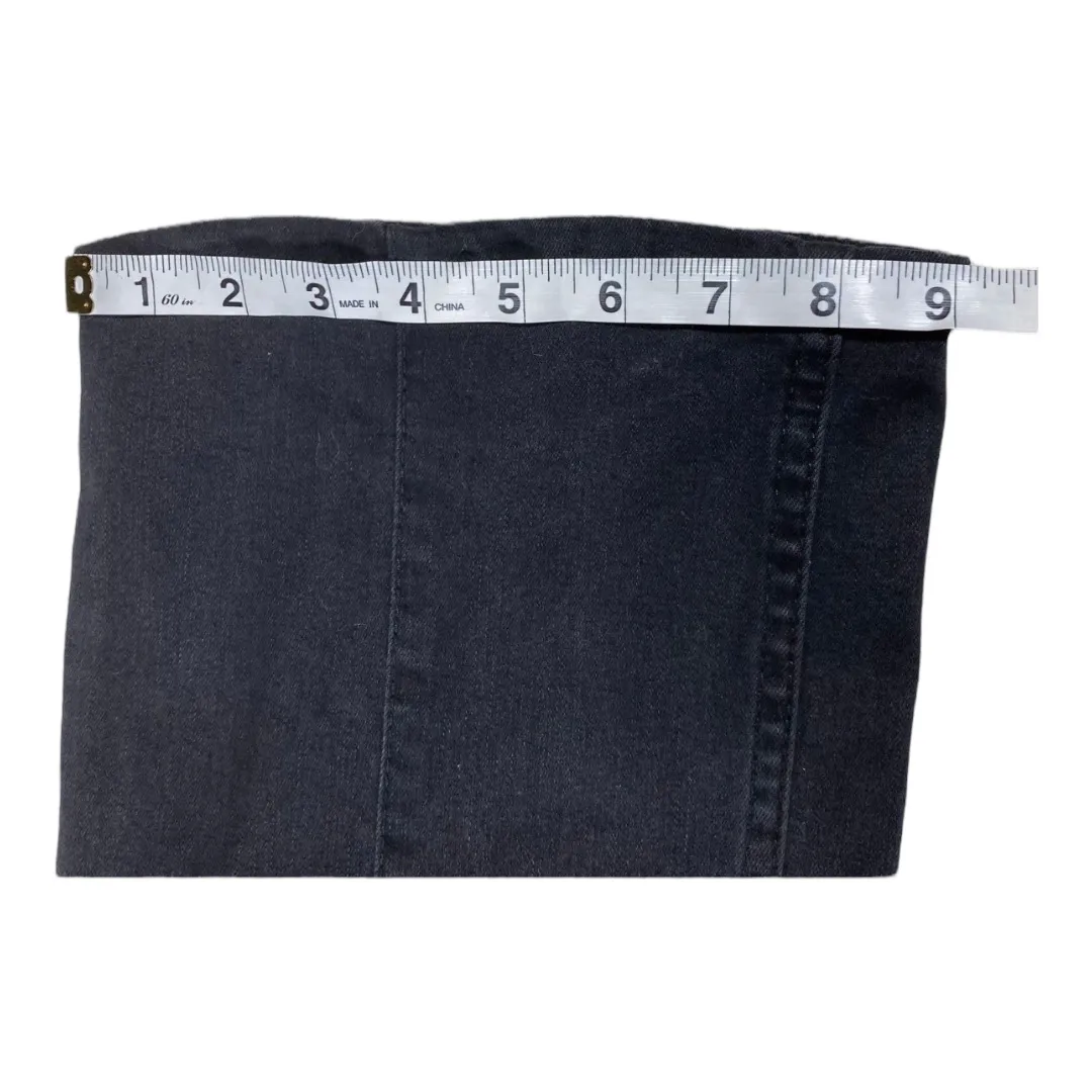 We The Free Free People  Black Elastic Waist Boot Cut Kick Flare Jeans Size 25 - Image 11