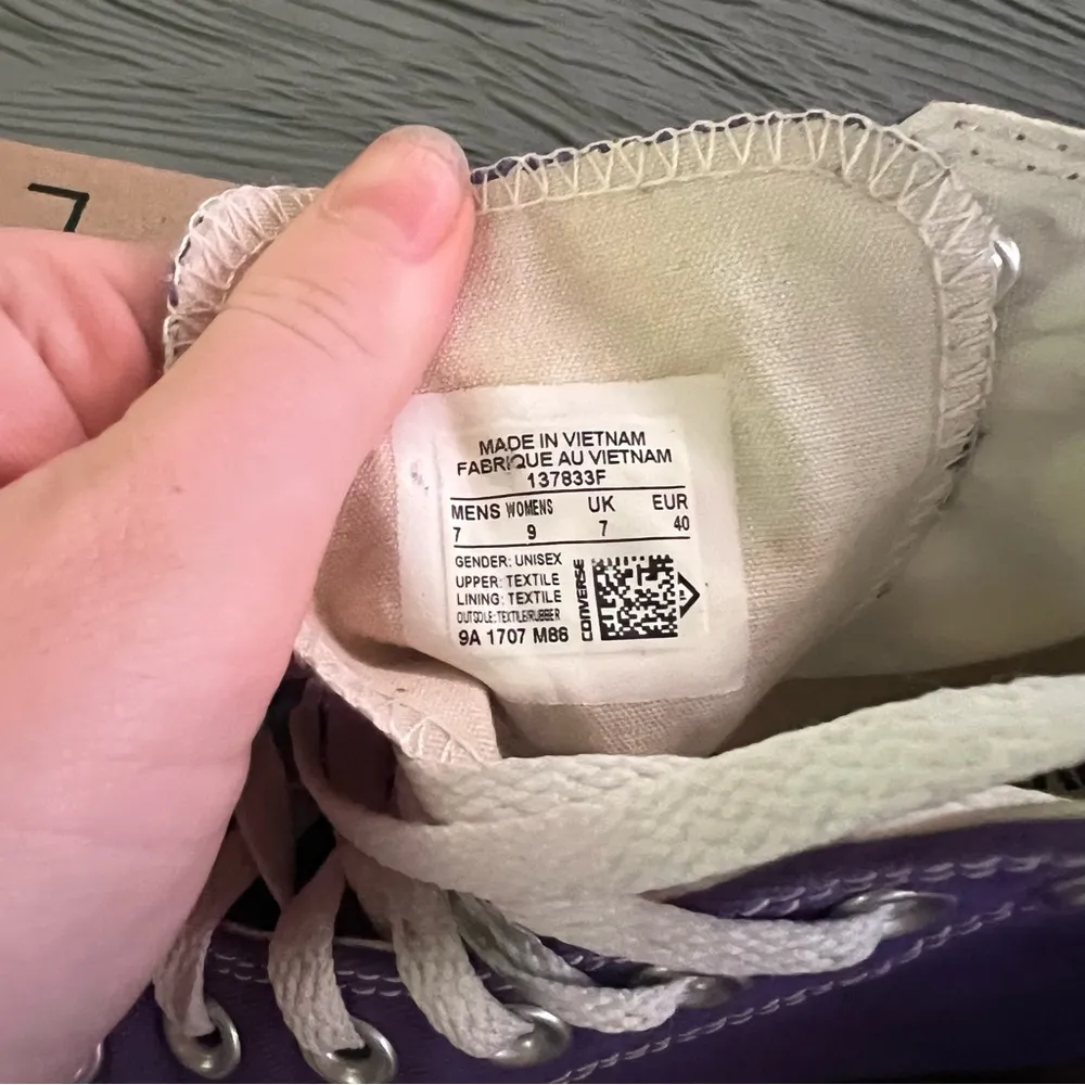 Converse Violet High-Top Shoes - Image 2