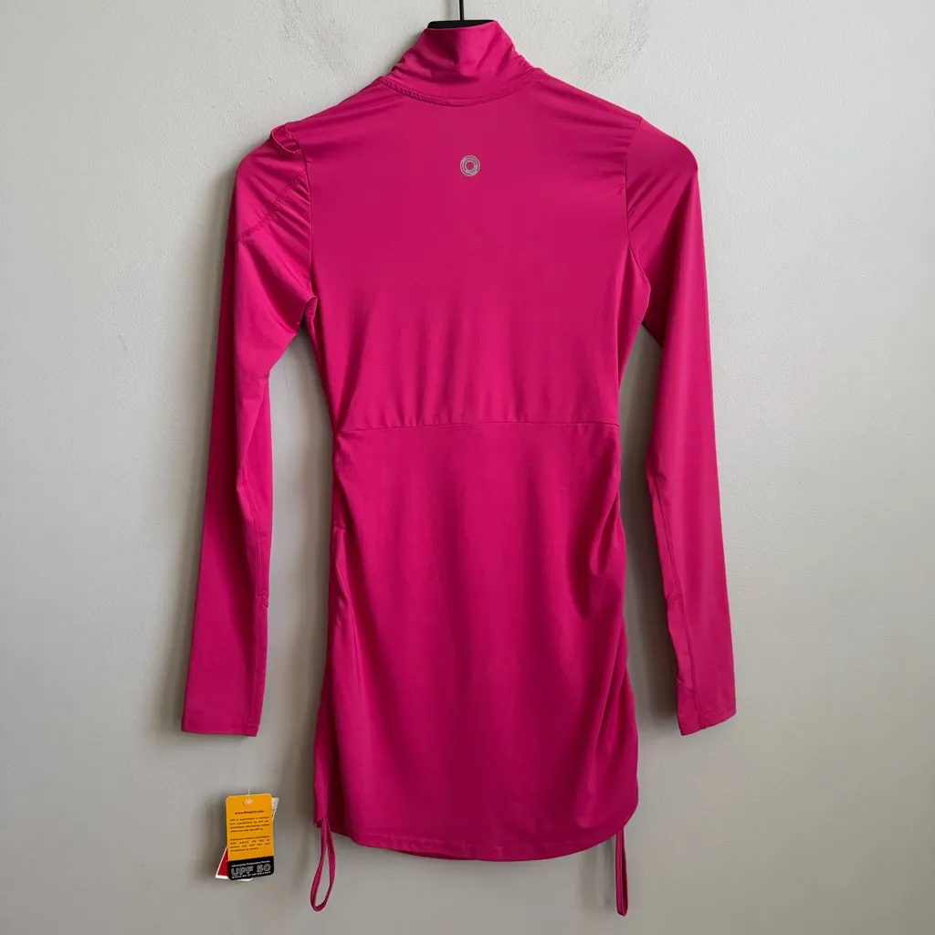 NEW BloqUV Women's UPF 50+ Relaxed Cover Up in Passion Pink Size XS - Image 8