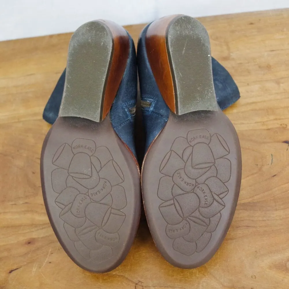 Kork-Ease Leather Side Zip Heeled Ankle Boots Size 8 - Image 3