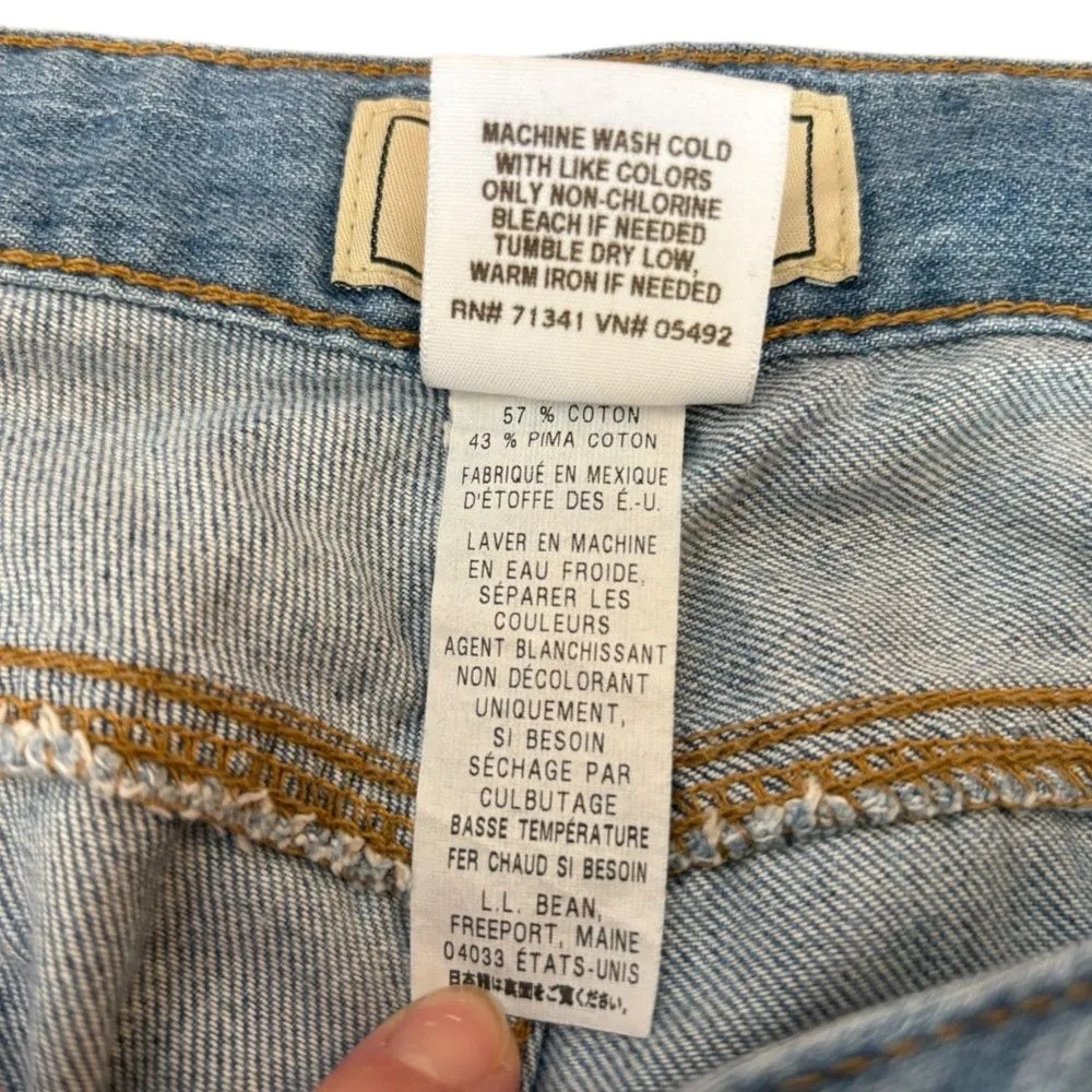 LL Bean Jeans Classic Fit Straight Leg Pima Cotton Women Size 20W Regular Blue - Image 5