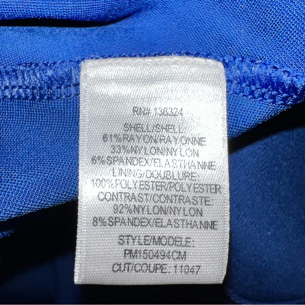 Halston Heritage Women’s Light Royal Blue Short-Sleeve Skater Skirt Dress-Size 0 - Image 11