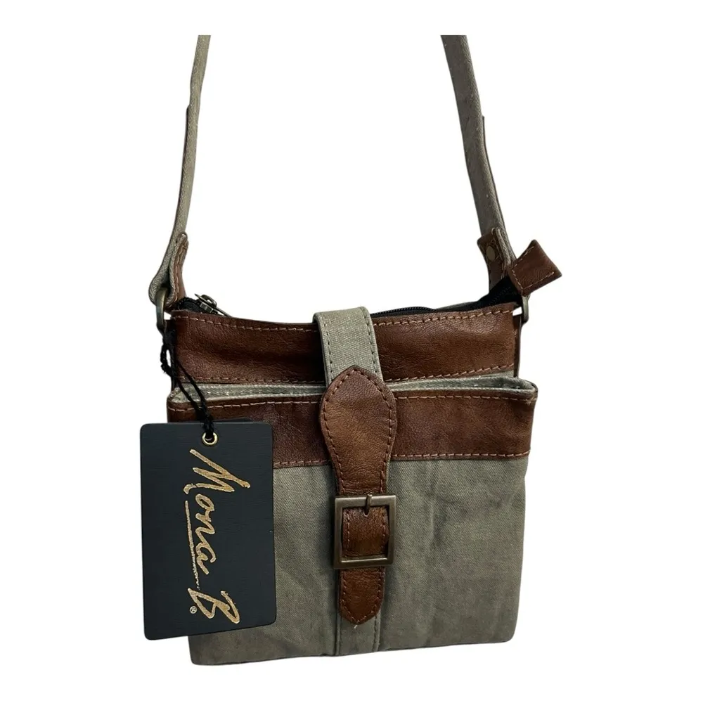 Mona B  intermix crossbody sage M-5031 - Image 2