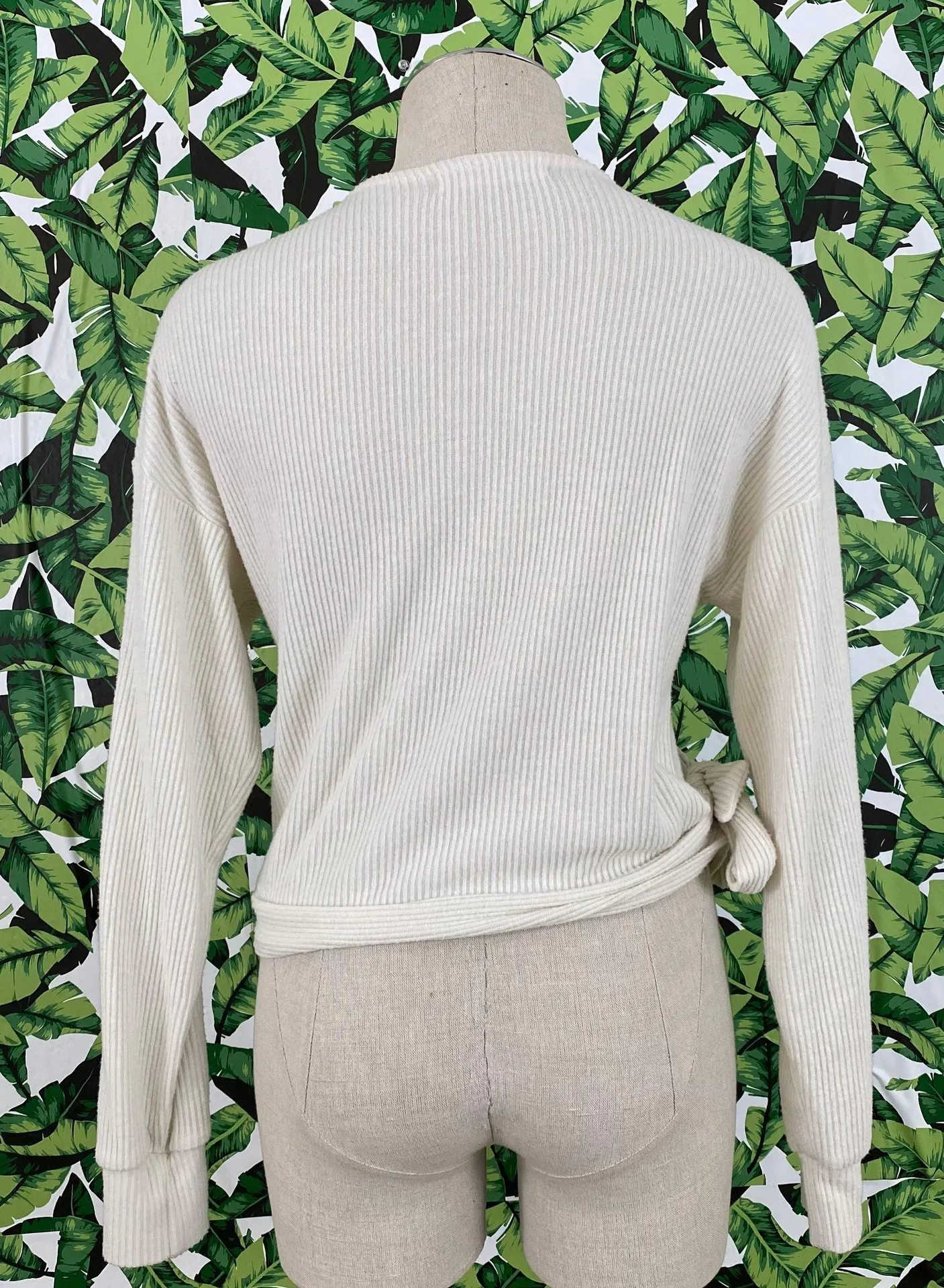 UO Project Social T Ribbed Wrap Style Top - Image 2